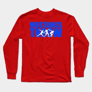 Mustangs Throw Team Shirt Long Sleeve T-Shirt